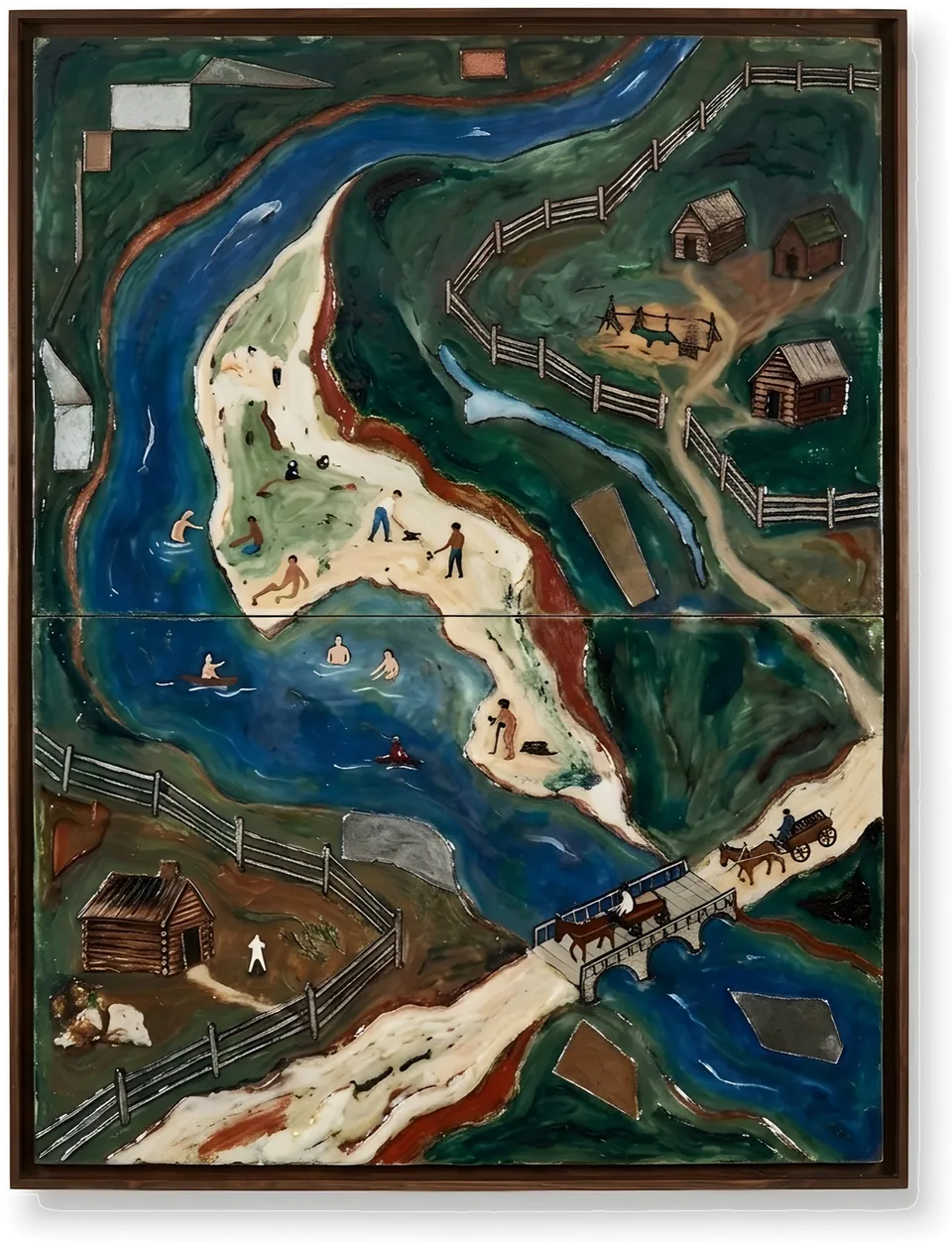 Река. Остров